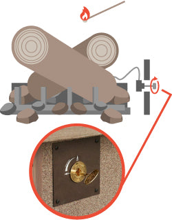 Gas Log Ignition Set Up