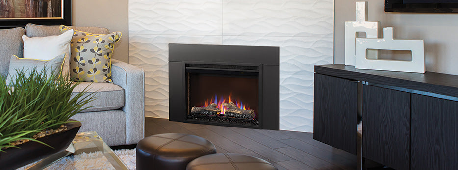 Cineview Built-In Log Series Lifestyle Image with Large Format Framing
