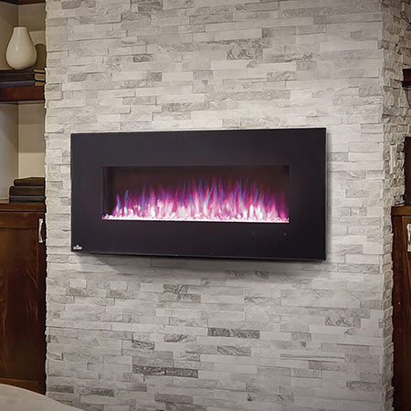 Wall-mounted Linear Fireplaces