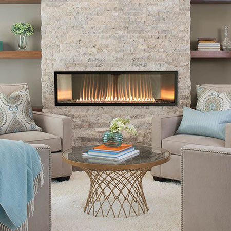 The Boulevard Ventless Linear Fireplace by White Mountain Hearth