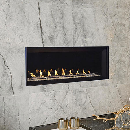 Electronic Ignition Vent-Free Gas Linear Fireplace